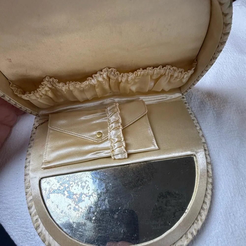 Old Hollywood Glam VTG Frame Handbag Luxury Statement Purse Rhinestone Clasp